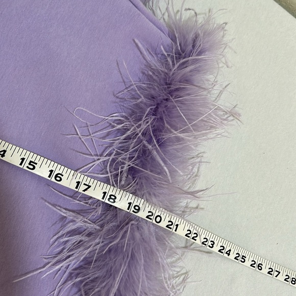 MAINS TRIP FEATHER SWEATSHIRT WOMEN SIZE L PURPLE LONG SLEEVE OVERSIZED - Picture 6 of 11